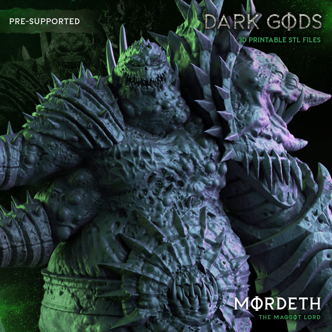 Mordeth - The Maggot Lord - Demon - by Dark Gods- Tabletop RPG Miniature - Roleplaying 3D Printed Fantasy Mini