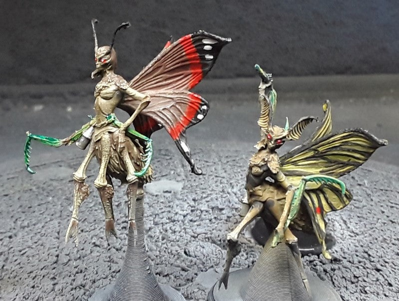 Moth Girl - Alien Bug - by Mini Monster Mayhem- Tabletop RPG Miniature - Roleplaying 3D Printed Fantasy Mini