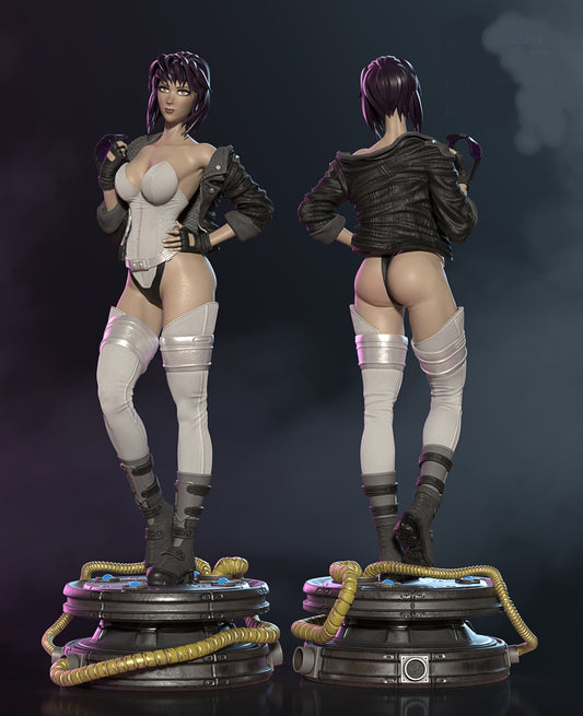 Motoko Kusanagi – Ghost in the Shell Sculpture (75mm to 500mm) - Unassembled/Unpainted/3D Print