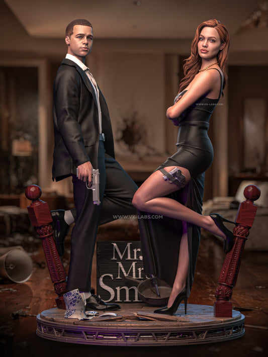 Mr & Mrs Smith SFW/NSFW Sculpture (75mm to 500mm) - Unassembled/Unpainted/3D Print