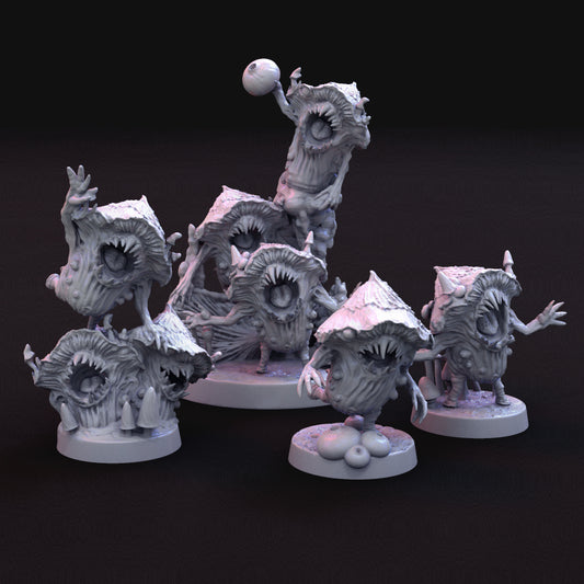 Myconid Spud Gang - by Mini Monster Mayhem- Tabletop RPG Miniature - Roleplaying 3D Printed Fantasy Mini