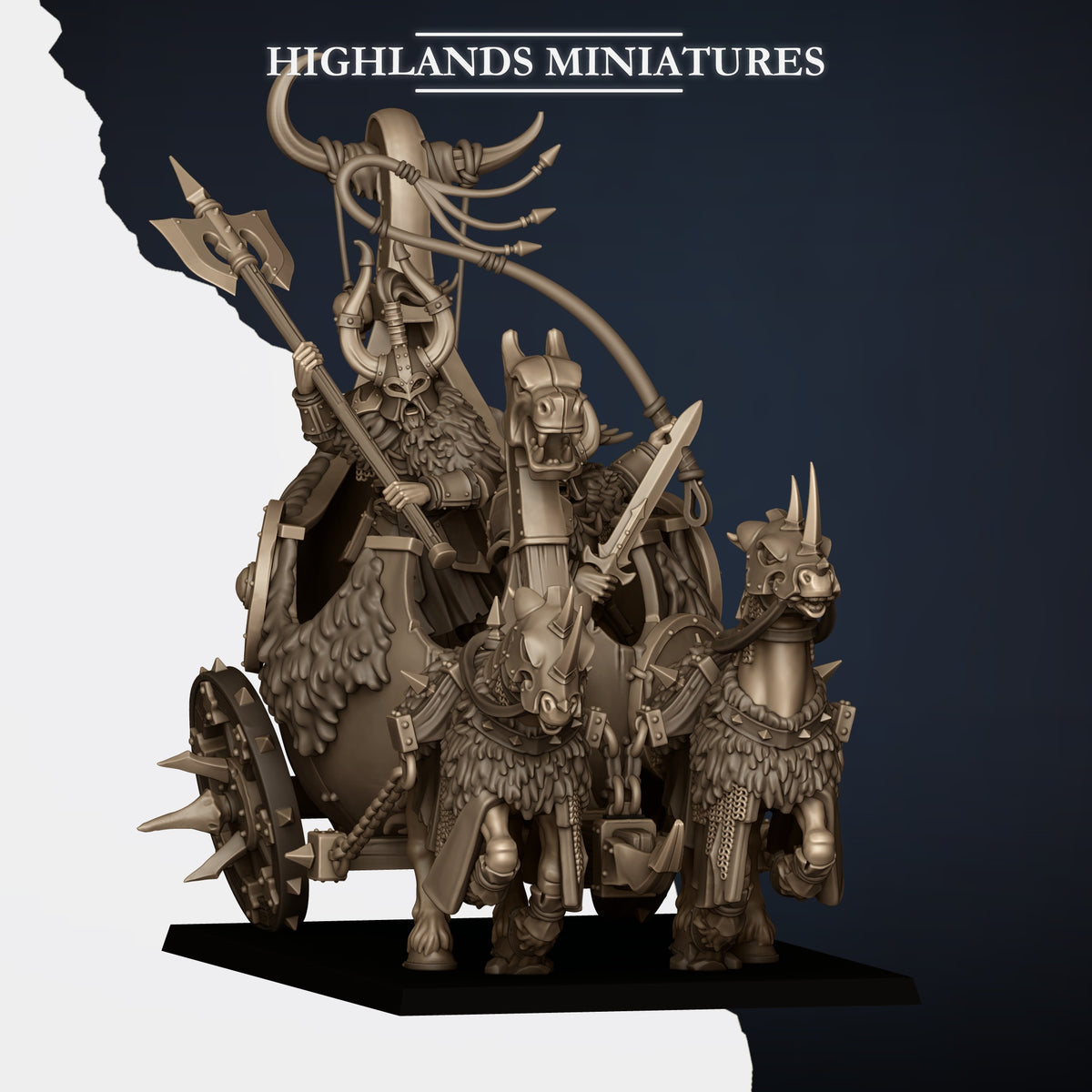 Norse Huscarl Chariot - TTRPG - Wargaming - Dungeons and Dragons