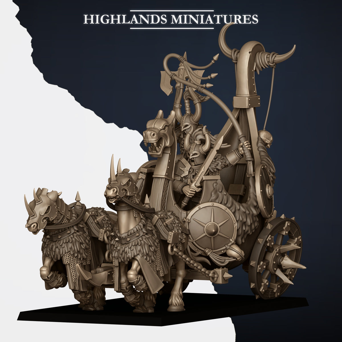 Norse Huscarl Chariot - TTRPG - Wargaming - Dungeons and Dragons