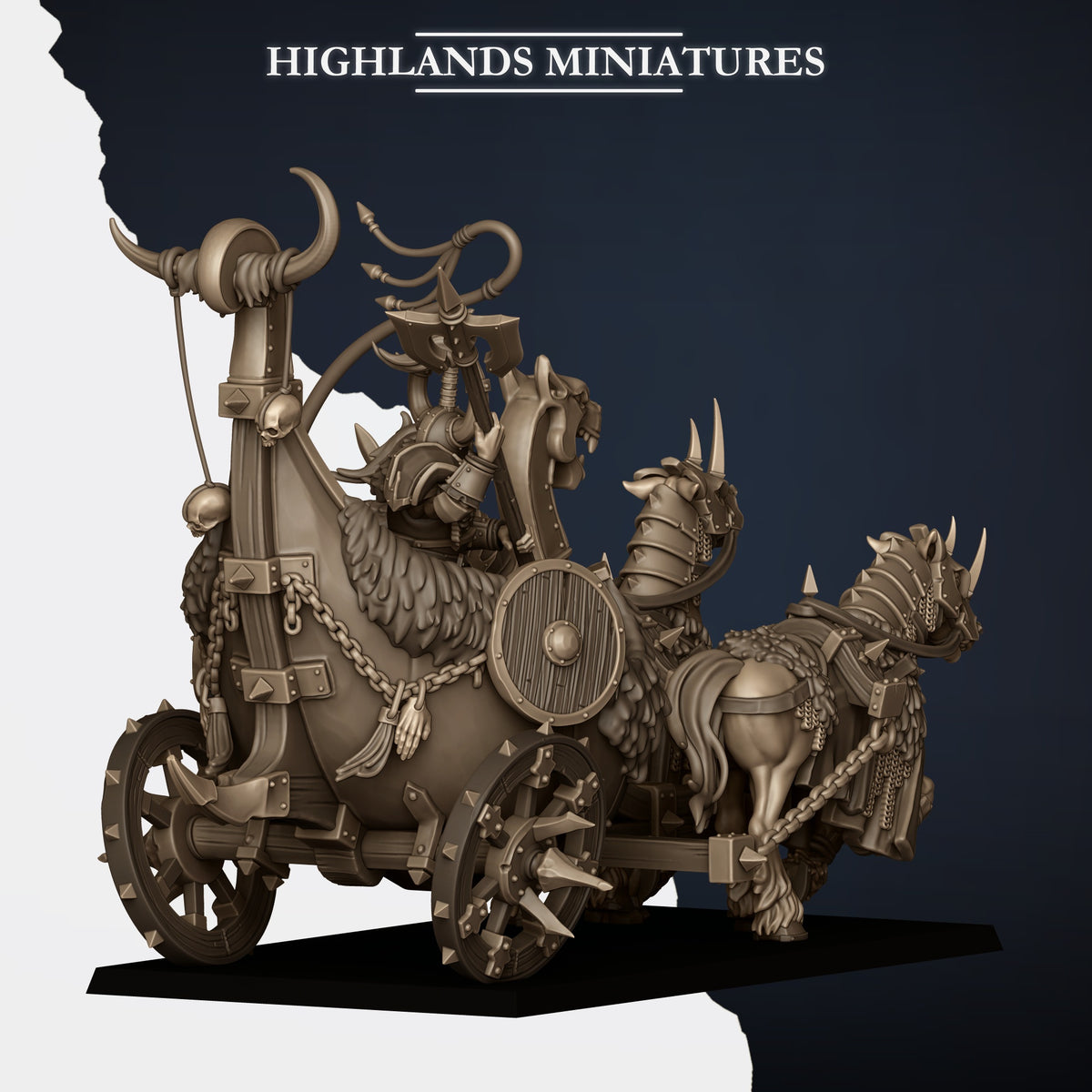 Norse Huscarl Chariot - TTRPG - Wargaming - Dungeons and Dragons