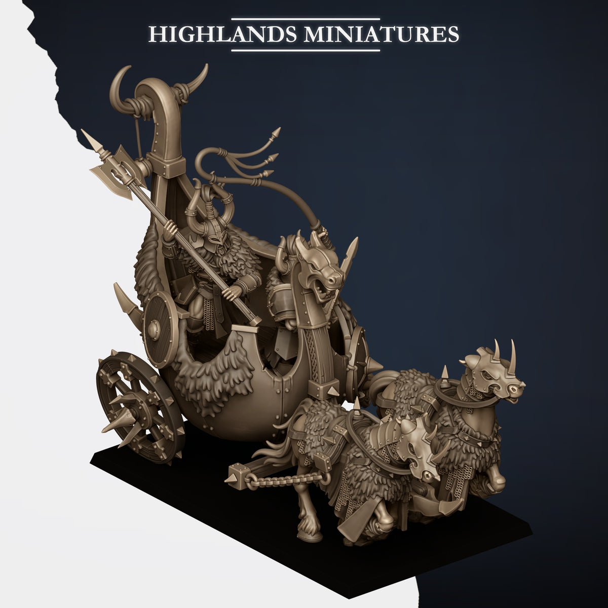 Norse Huscarl Chariot - TTRPG - Wargaming - Dungeons and Dragons