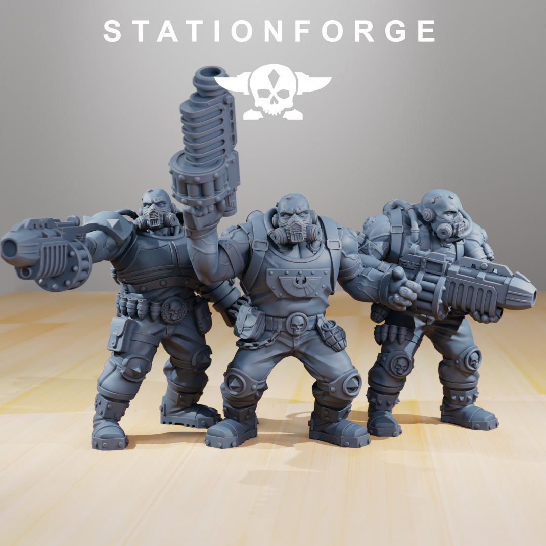 National Guard - Guerrillas - Compatible with Warhammer 40K - by Station Forge - Tabletop RPG Miniature - Roleplaying 3D Printed Fantasy Mini