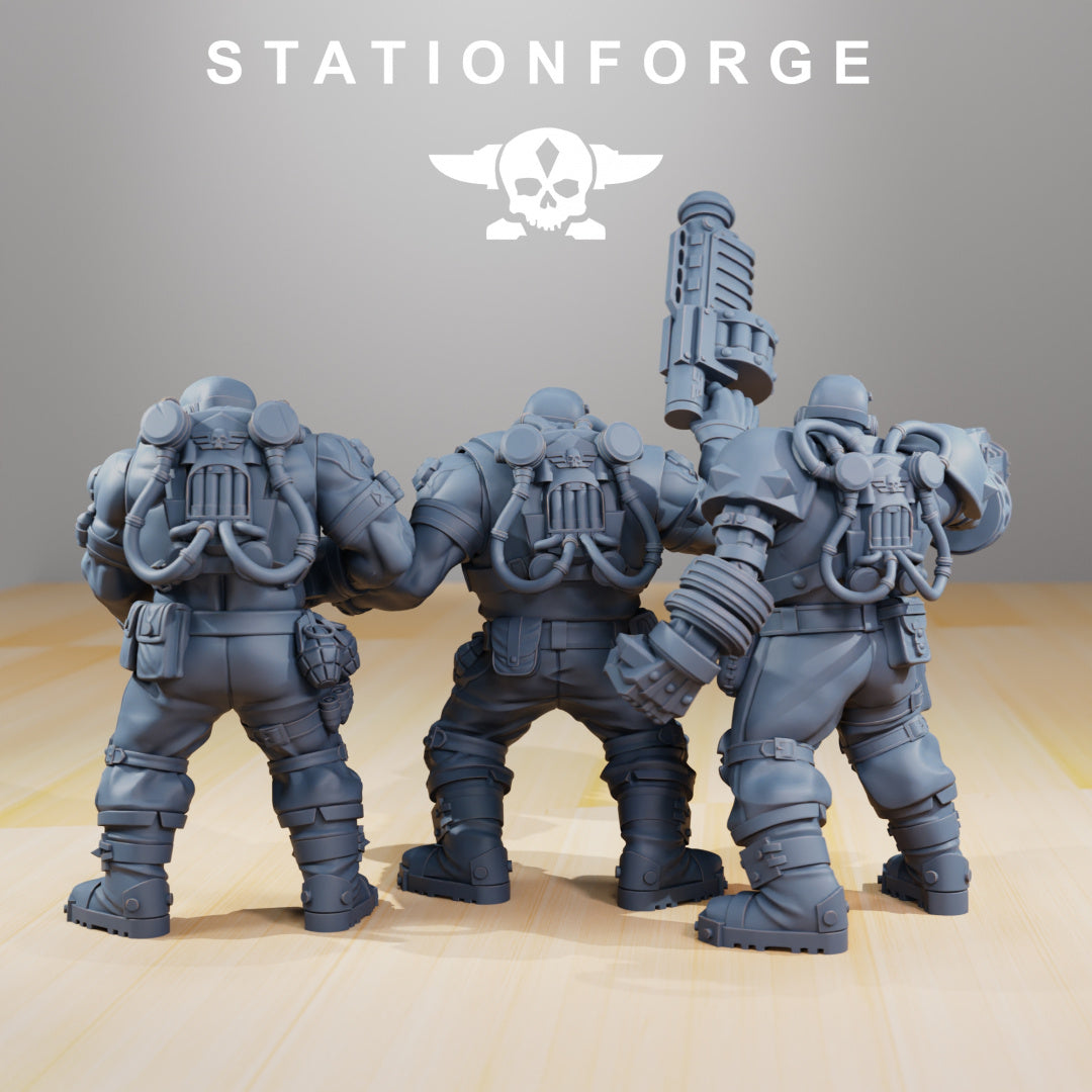 National Guard - Guerrillas - Compatible with Warhammer 40K - by Station Forge - Tabletop RPG Miniature - Roleplaying 3D Printed Fantasy Mini