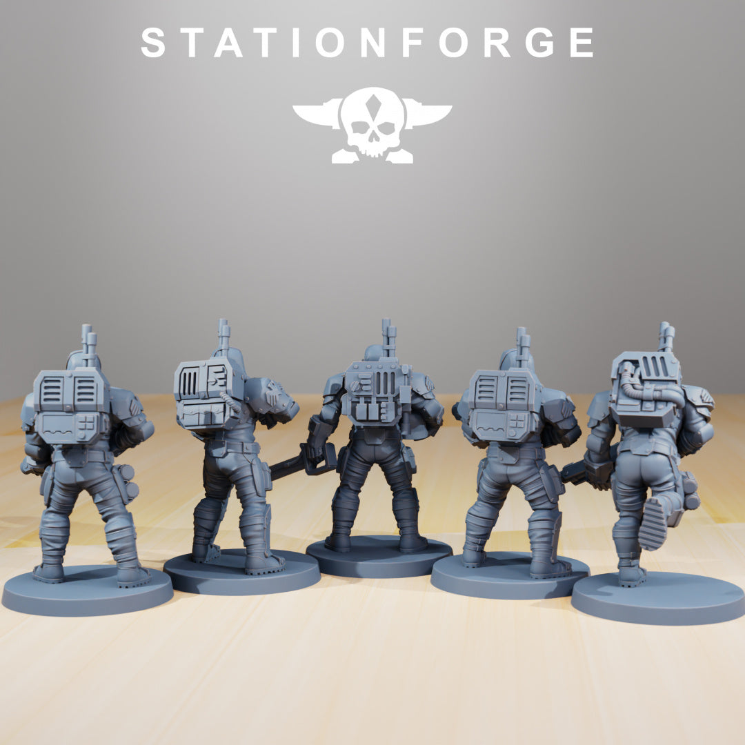 National Guard - Infantry - by Station Forge - Tabletop RPG Miniature - Roleplaying 3D Printed Fantasy Mini