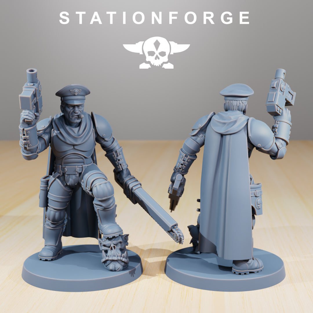 National Guard Orkaz Hunters - Compatible with Warhammer 40K - by Station Forge - Tabletop RPG Miniature - Roleplaying 3D Printed Fantasy Mini