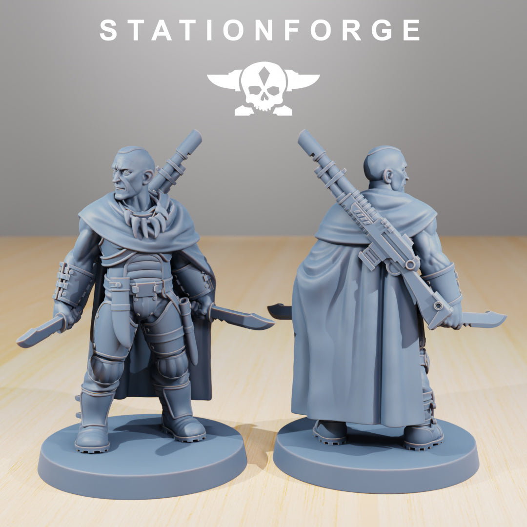 National Guard Orkaz Hunters - Compatible with Warhammer 40K - by Station Forge - Tabletop RPG Miniature - Roleplaying 3D Printed Fantasy Mini