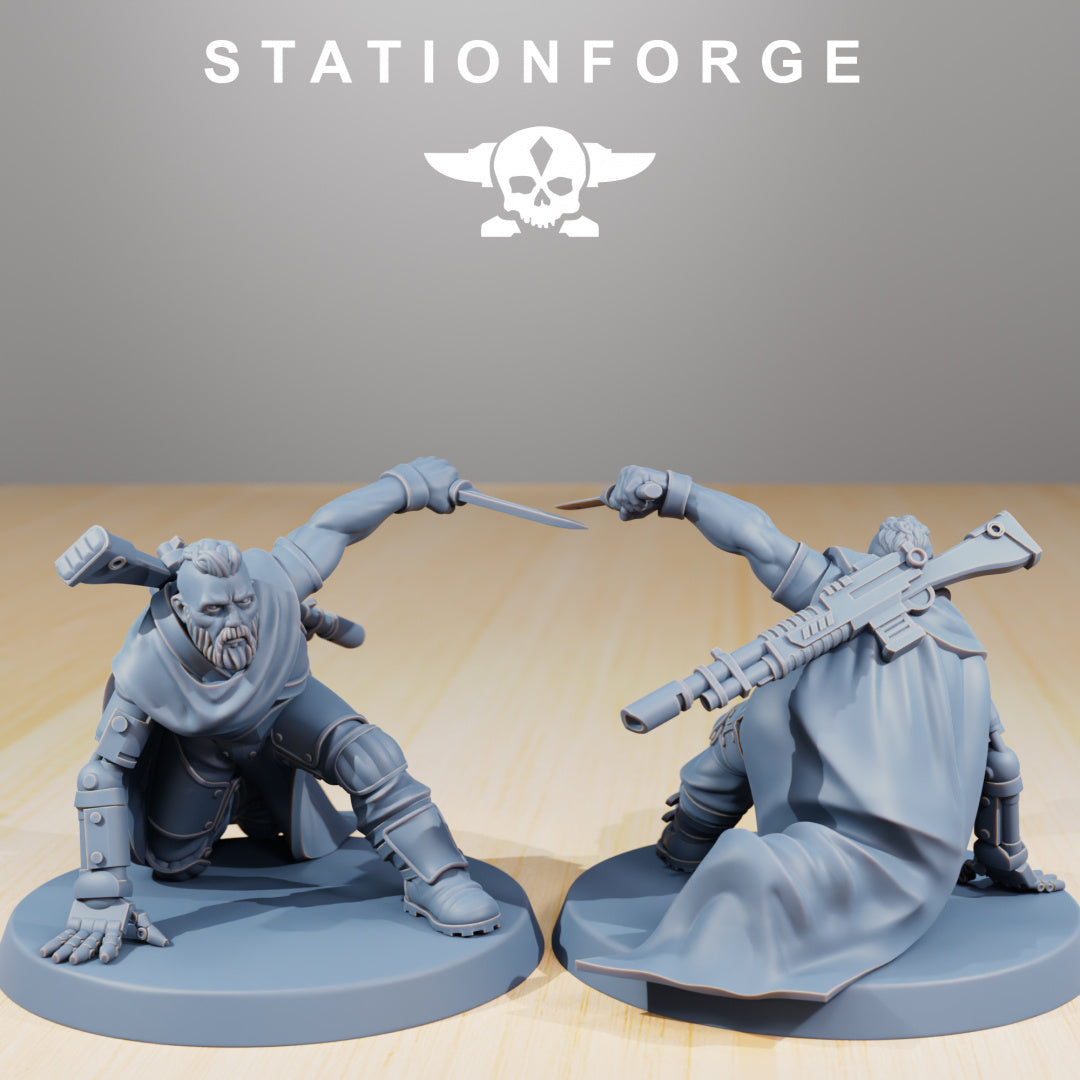 National Guard Orkaz Hunters - Compatible with Warhammer 40K - by Station Forge - Tabletop RPG Miniature - Roleplaying 3D Printed Fantasy Mini