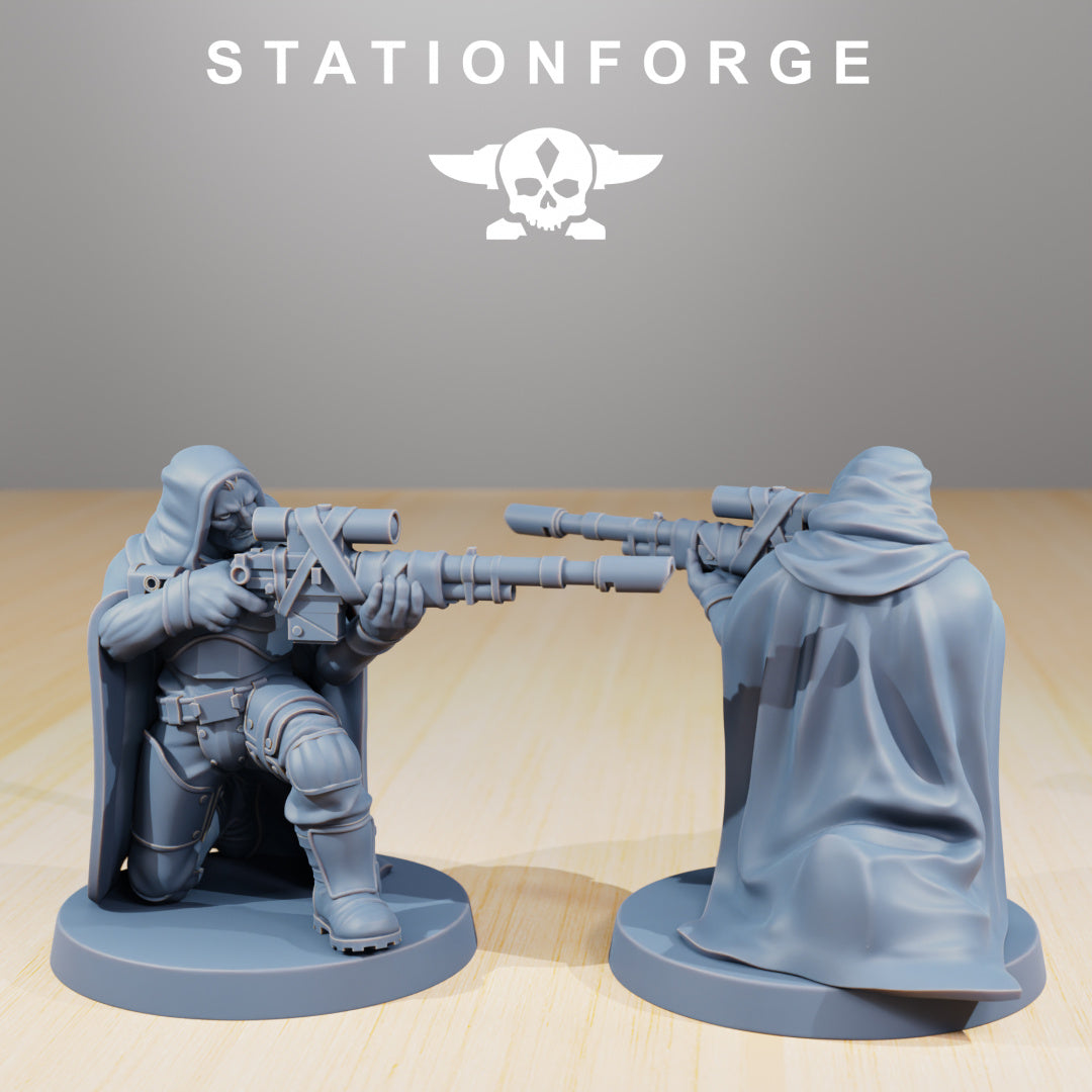 National Guard Orkaz Hunters - Compatible with Warhammer 40K - by Station Forge - Tabletop RPG Miniature - Roleplaying 3D Printed Fantasy Mini