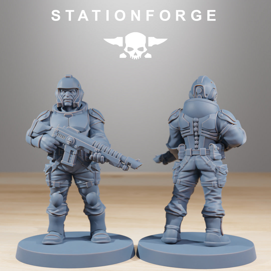 NationalGuard Warmech - Compatible with Warhammer 40K - by Station Forge - Tabletop RPG Miniature - Roleplaying 3D Printed Fantasy Mini