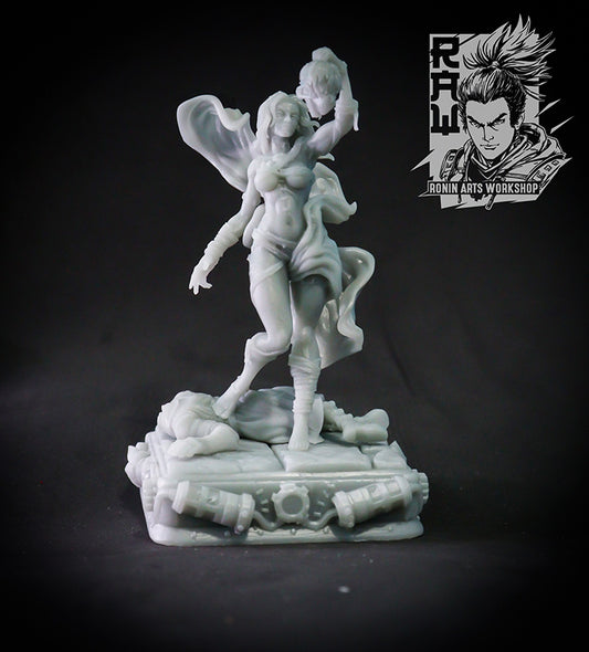 Nenia Rising - The Bride of Frankenstein - by RAW- Tabletop RPG Miniature - Roleplaying 3D Printed Fantasy Mini