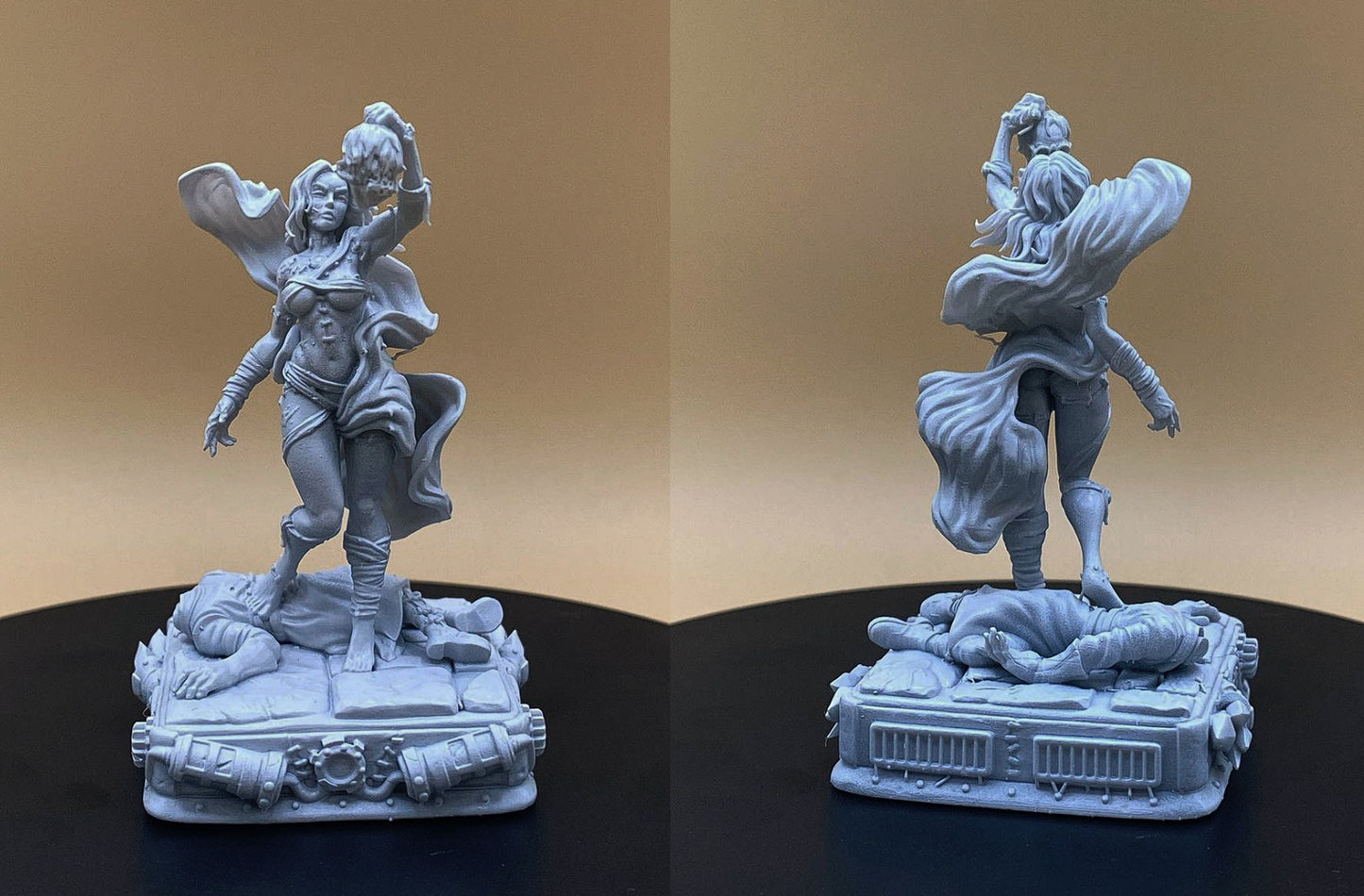 Nenia Rising - The Bride of Frankenstein - by RAW- Tabletop RPG Miniature - Roleplaying 3D Printed Fantasy Mini