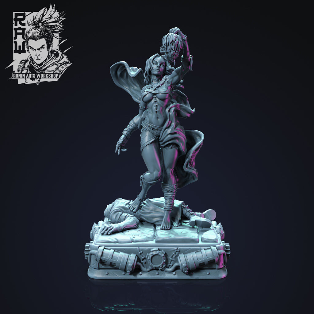 Nenia Rising - The Bride of Frankenstein - by RAW- Tabletop RPG Miniature - Roleplaying 3D Printed Fantasy Mini