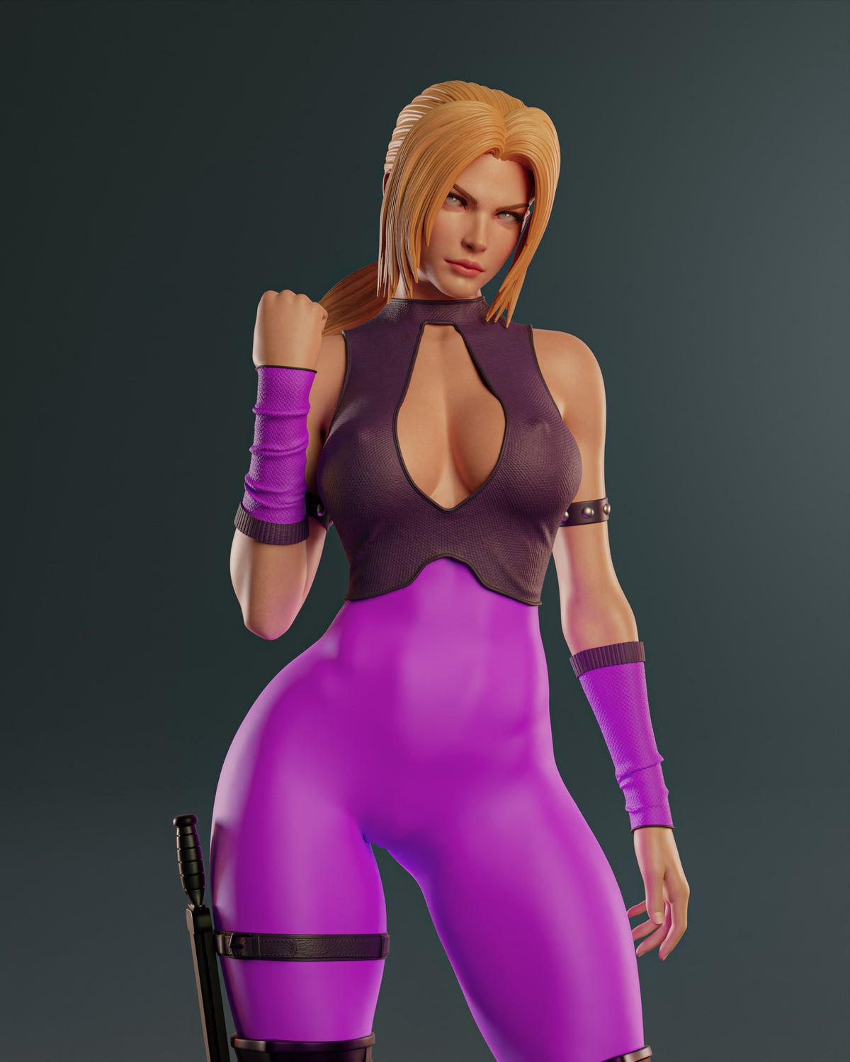 Nina Williams Sculpture (75mm to 500mm) - Unassembled/Unpainted/3D Print