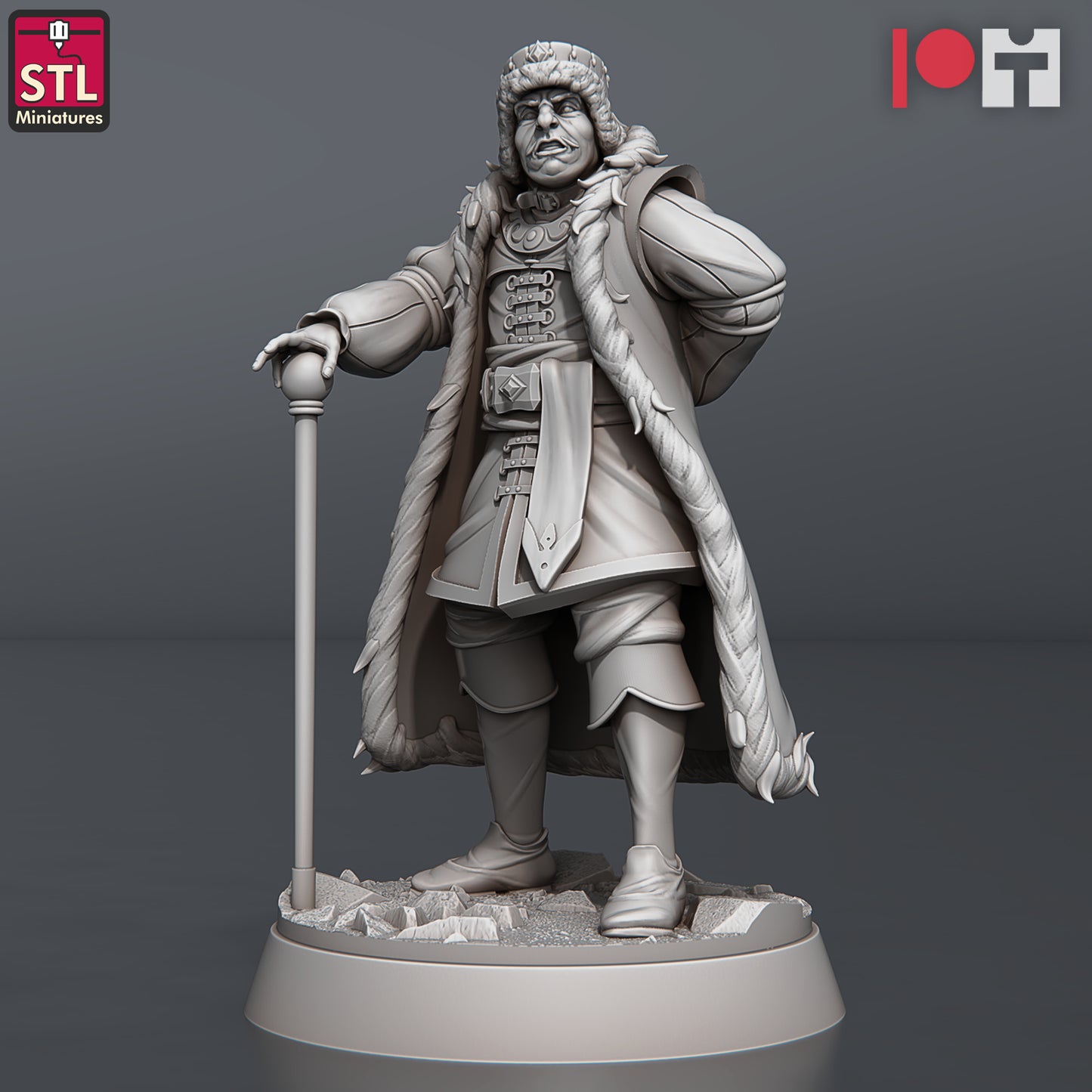 Nobles Set - NPC - Town-Folks - by STL Miniatures - Tabletop RPG Miniature - Roleplaying 3D Printed Fantasy Mini - by STL Miniatures - Tabletop RPG Miniature - Roleplaying 3D Printed Fantasy Mini