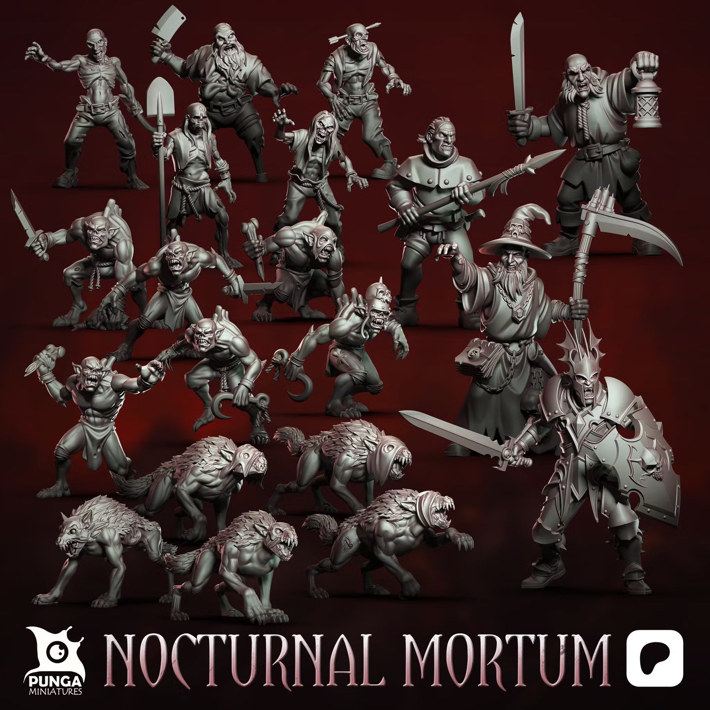 The Nocturnal Mortum Warband (x20) - TTRPG - Wargaming - Mordheim - Dungeons and Dragons