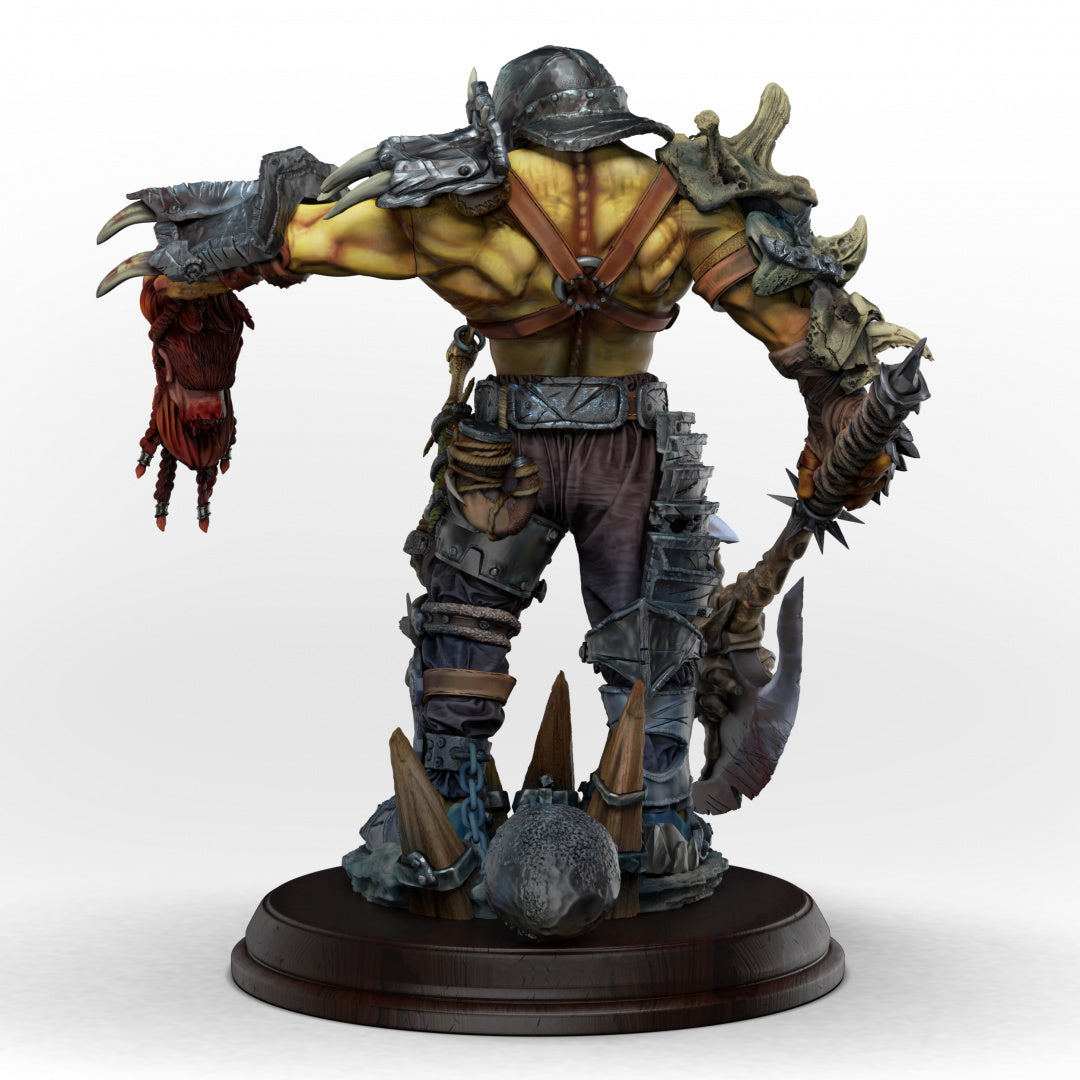 ORC WARLORD Diorama - by 3dartDigital - Tabletop RPG Miniature - Roleplaying 3D Printed Fantasy Mini