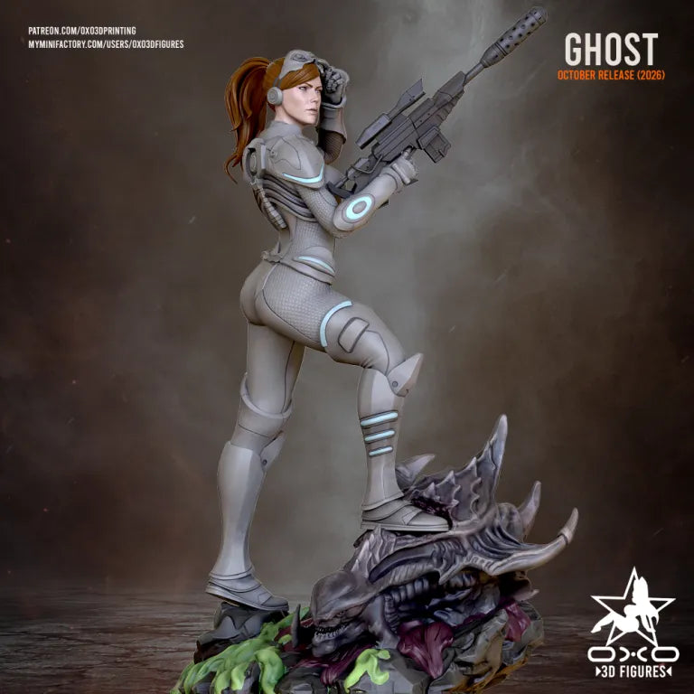 Ghost Kerrigan Sculpture (75mm - 300mm) Unpainted / Unassembled / 3D Printed