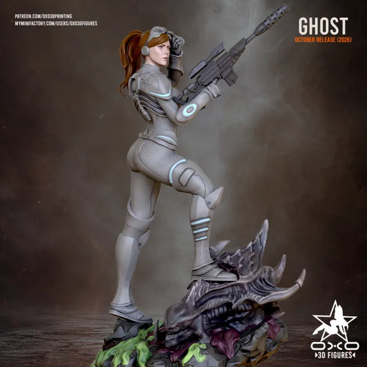 Ghost Kerrigan Sculpture (75mm - 300mm) Unpainted / Unassembled / 3D Printed