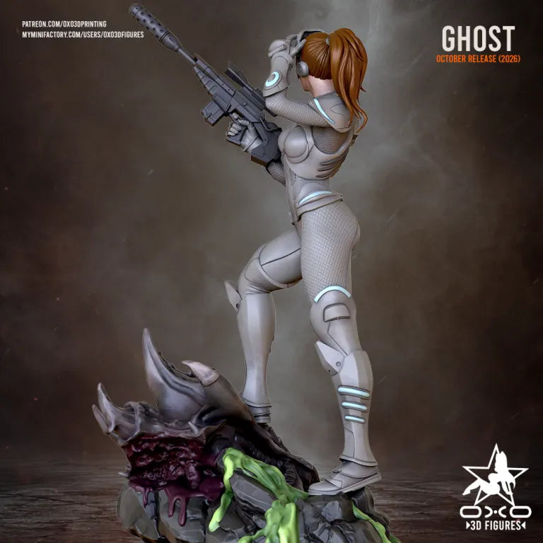 Ghost Kerrigan Sculpture (75mm - 300mm) Unpainted / Unassembled / 3D Printed