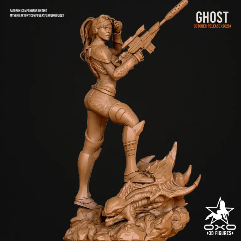 Ghost Kerrigan Sculpture (75mm - 300mm) Unpainted / Unassembled / 3D Printed