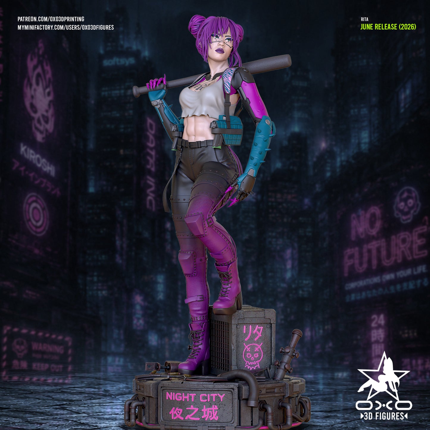 Rita Sculpture (75mm to 500mm) - Unassembled/Unpainted/3D Print