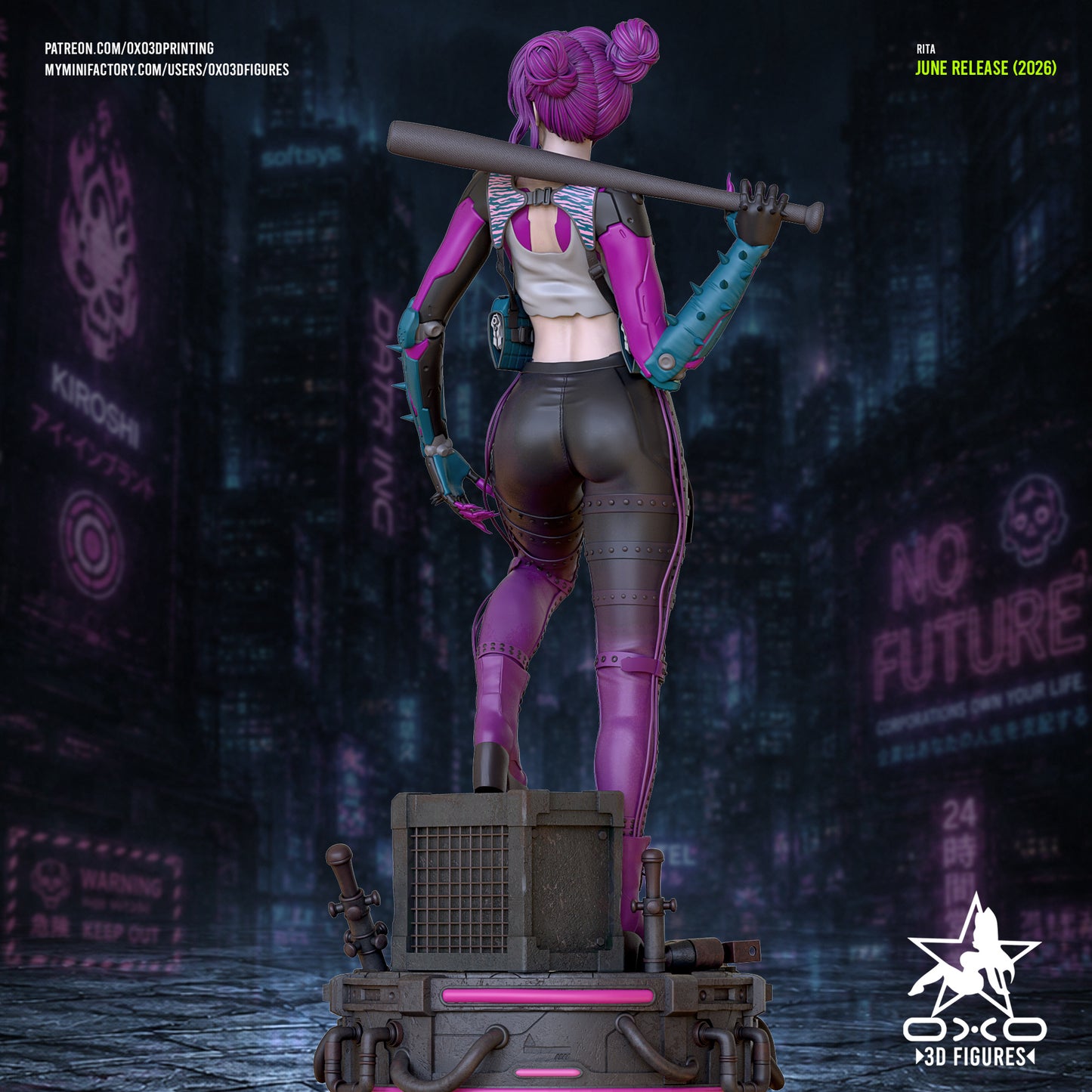 Rita Sculpture (75mm to 500mm) - Unassembled/Unpainted/3D Print