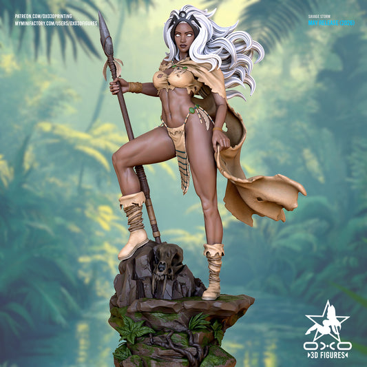 Savage Land: Storm Sculpture (75mm to 500mm) - Unassembled/Unpainted/3D Print