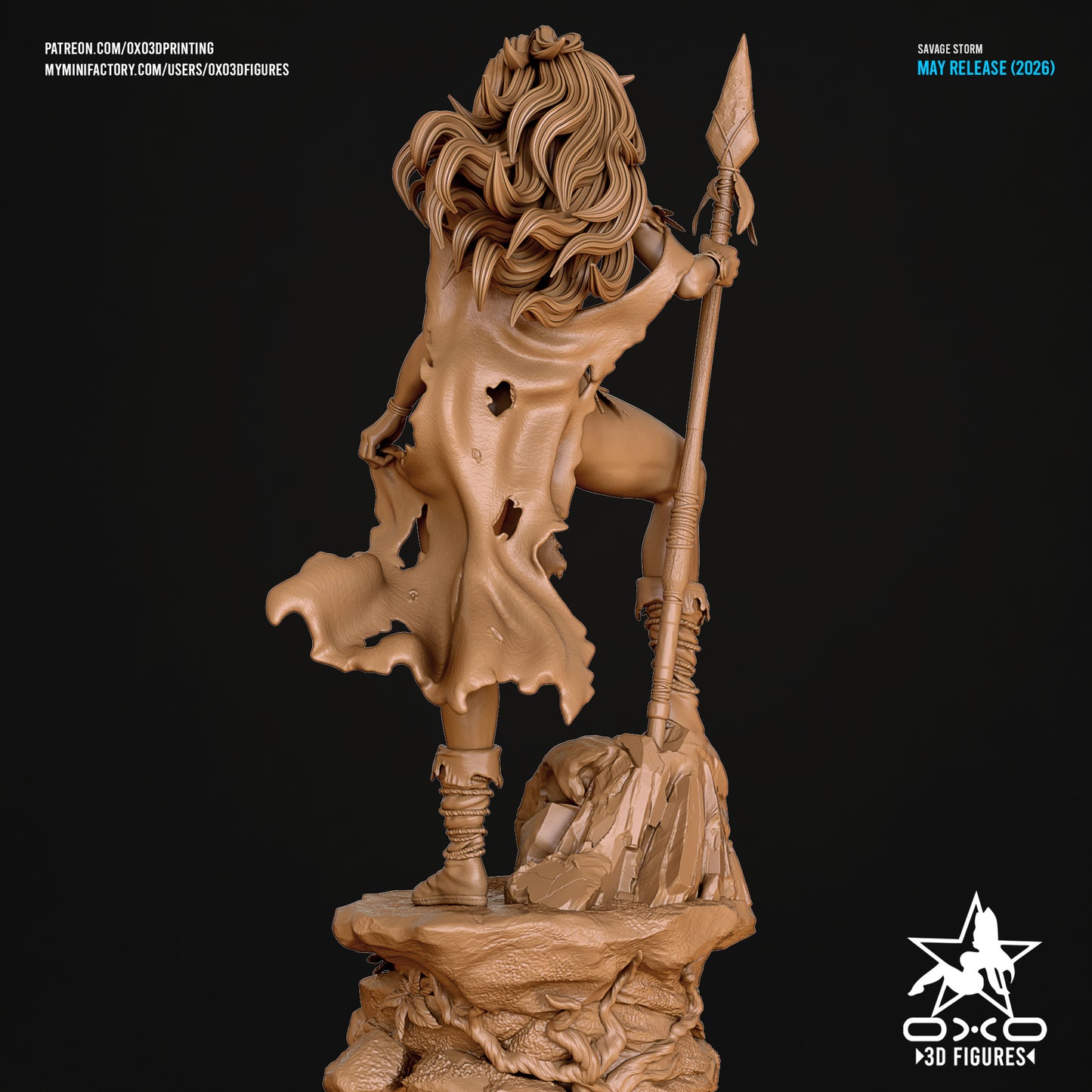 Savage Land: Storm Sculpture (75mm to 500mm) - Unassembled/Unpainted/3D Print