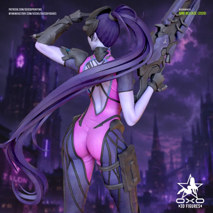 Widowmaker Diorama (75mm to 500mm) - Unassembled/Unpainted/3D Print