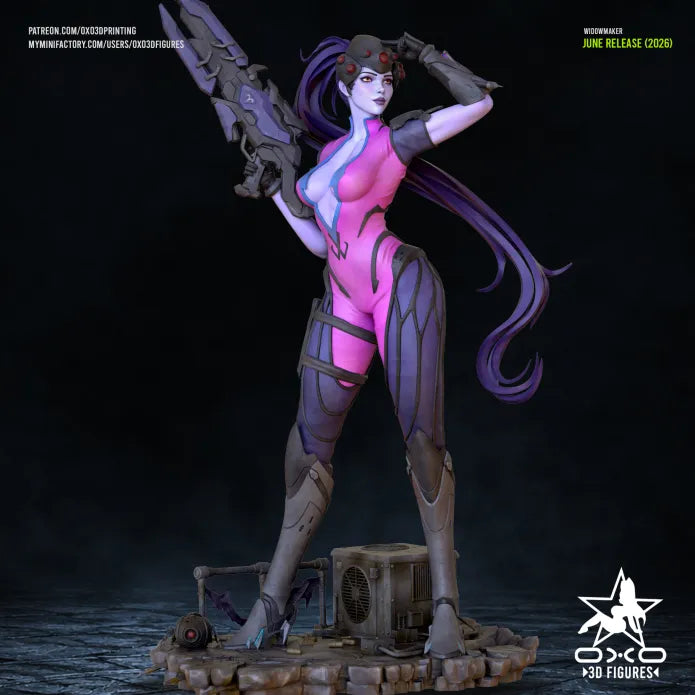 Widowmaker Diorama (75mm to 500mm) - Unassembled/Unpainted/3D Print