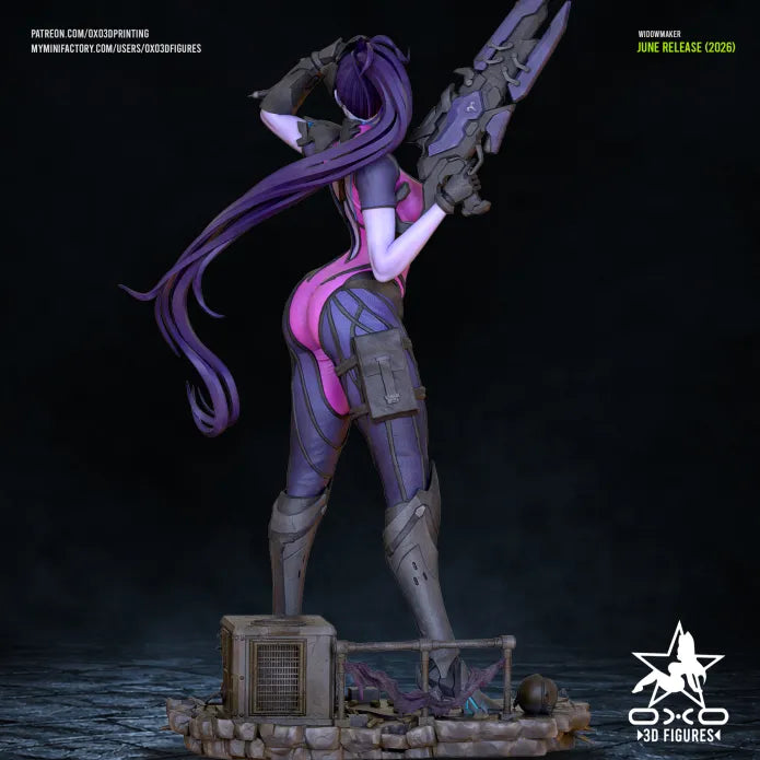 Widowmaker Diorama (75mm to 500mm) - Unassembled/Unpainted/3D Print