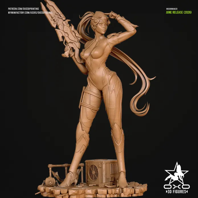 Widowmaker Diorama (75mm to 500mm) - Unassembled/Unpainted/3D Print