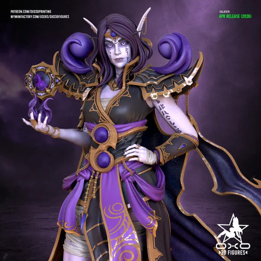 Xalatath Sculpture (75mm to 500mm) - Unassembled/Unpainted/3D Print