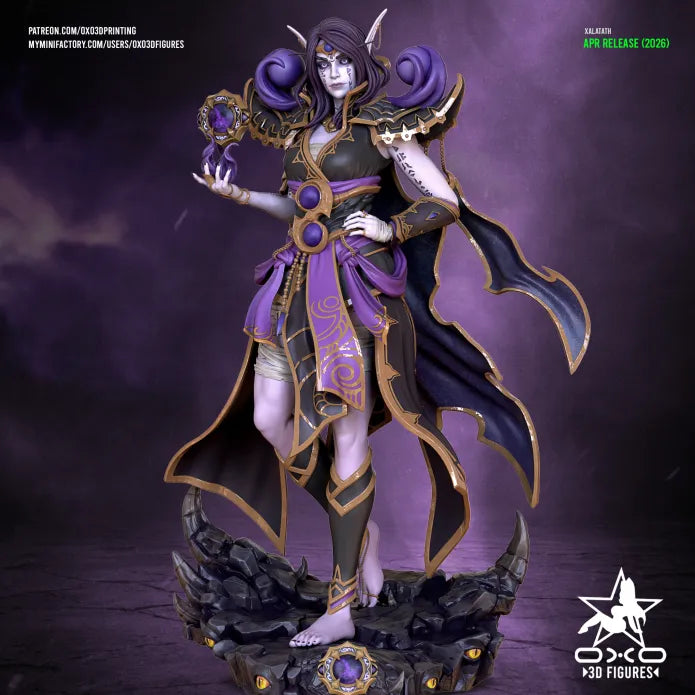 Xalatath Sculpture (75mm to 500mm) - Unassembled/Unpainted/3D Print