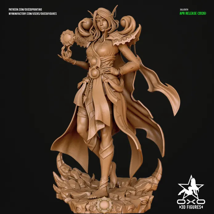 Xalatath Sculpture (75mm to 500mm) - Unassembled/Unpainted/3D Print