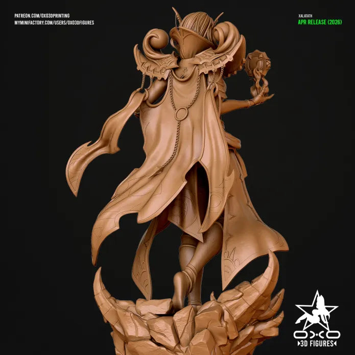 Xalatath Sculpture (75mm to 500mm) - Unassembled/Unpainted/3D Print