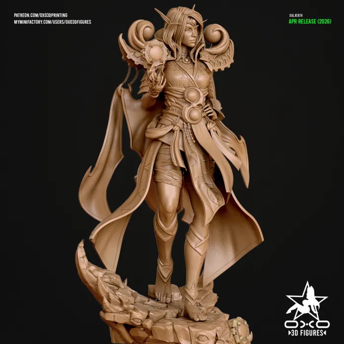Xalatath Sculpture (75mm to 500mm) - Unassembled/Unpainted/3D Print