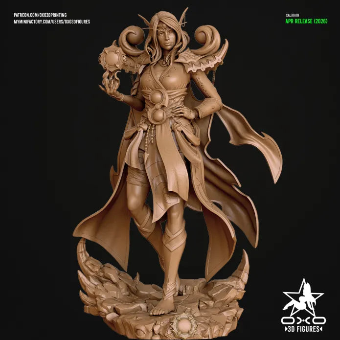 Xalatath Sculpture (75mm to 500mm) - Unassembled/Unpainted/3D Print