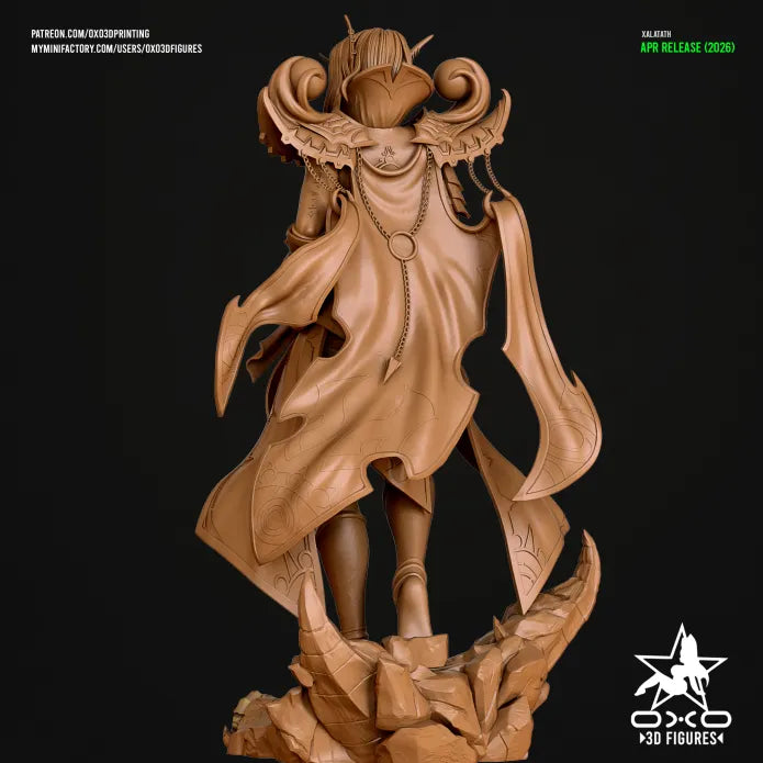 Xalatath Sculpture (75mm to 500mm) - Unassembled/Unpainted/3D Print