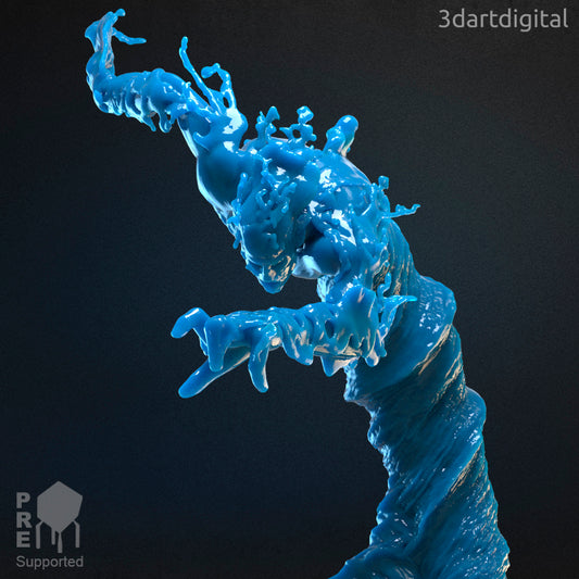 Water Elemental - Oceanfist - by 3DartDigital- Tabletop RPG Miniature - Roleplaying 3D Printed Fantasy Mini