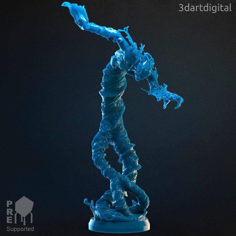 Water Elemental - Oceanfist - by 3DartDigital- Tabletop RPG Miniature - Roleplaying 3D Printed Fantasy Mini