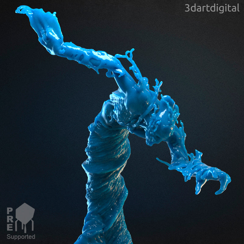 Water Elemental - Oceanfist - by 3DartDigital- Tabletop RPG Miniature - Roleplaying 3D Printed Fantasy Mini