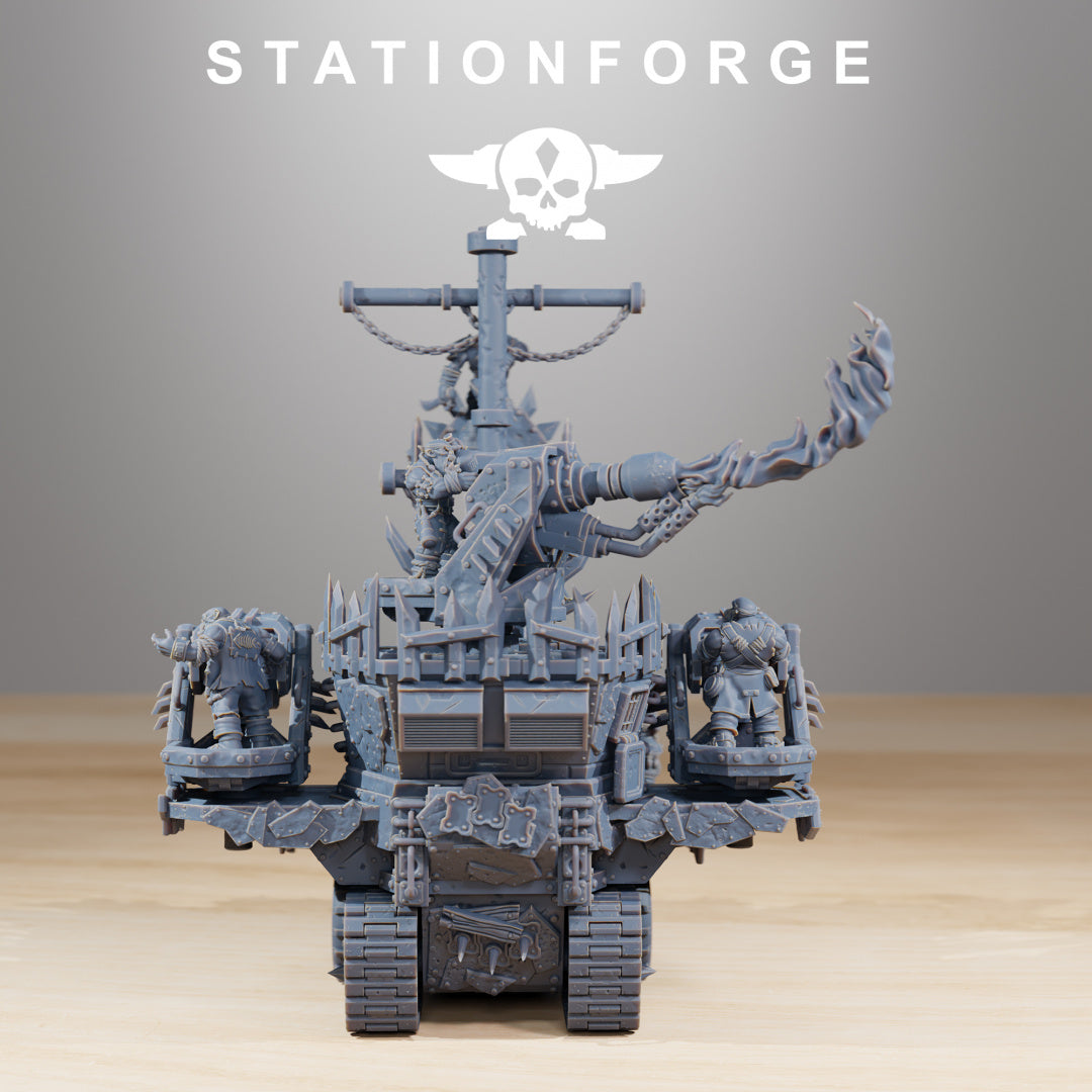 Orkaz Death Mounta - Compatible with Warhammer 40K - by Station Forge - Tabletop RPG Miniature - Roleplaying 3D Printed Fantasy Mini