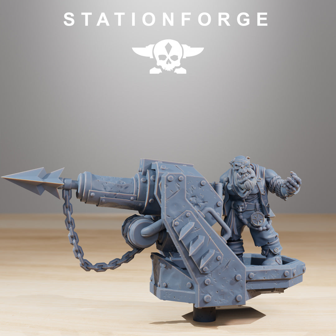 Orkaz Death Mounta - Compatible with Warhammer 40K - by Station Forge - Tabletop RPG Miniature - Roleplaying 3D Printed Fantasy Mini