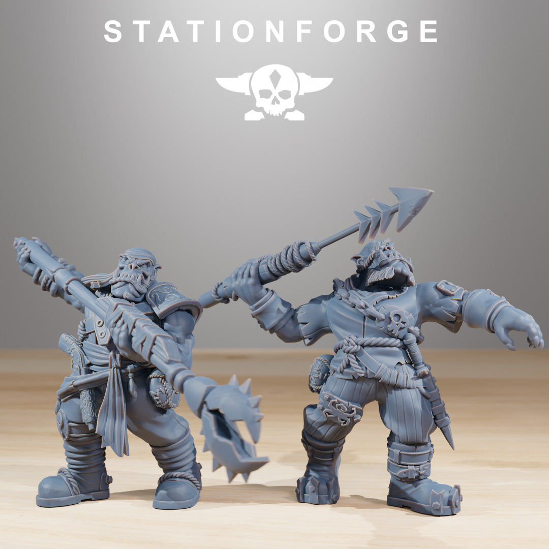 Orkaz Death Mounta - Compatible with Warhammer 40K - by Station Forge - Tabletop RPG Miniature - Roleplaying 3D Printed Fantasy Mini