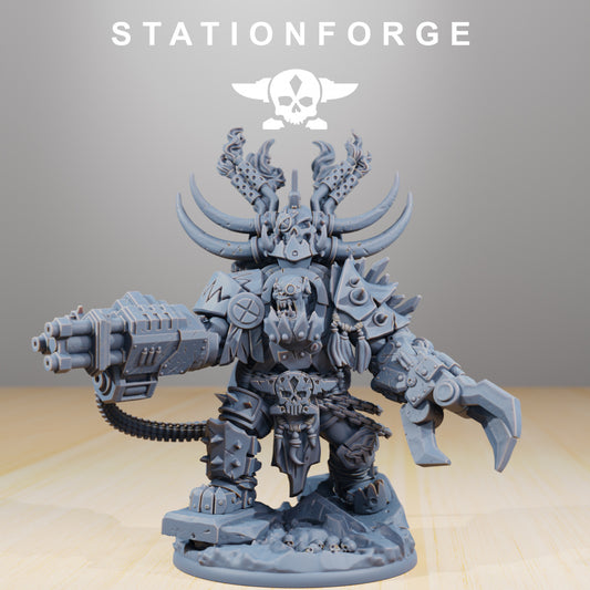 Orkaz Grand Nutta - Compatible with Warhammer 40K - by Station Forge - Tabletop RPG Miniature - Roleplaying 3D Printed Fantasy Mini